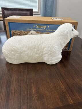 General Foam Sheep Lamb Blow Mold Yard Decor Nativity USA No Light